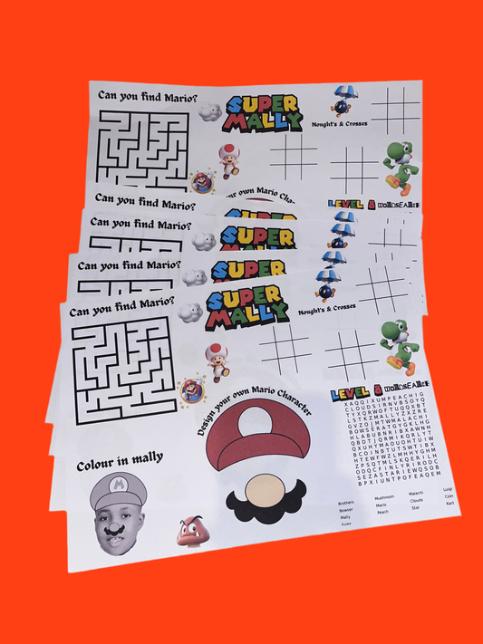 Custom Kids Activity Sheets – Personalised Colouring Pages for Parties & Events
