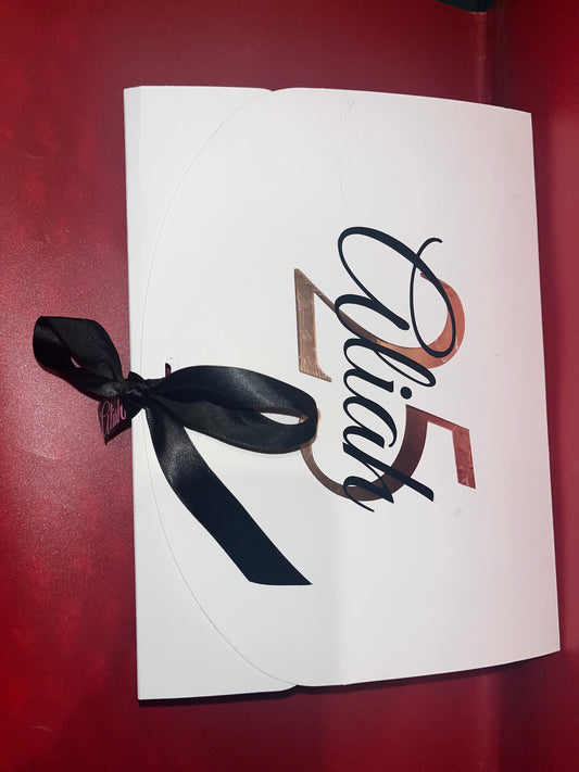 Personalised Gift Box Decals – Custom Name & Message Stickers for Hampers & Packaging