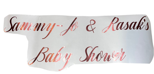 Custom Vinyl Decal – Personalised Sticker for Any Large Surface - mirrors, backdrops, windows